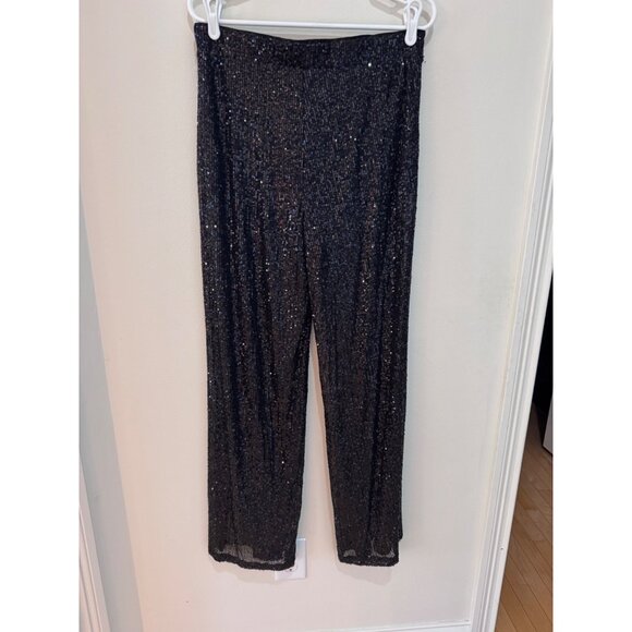 Wild & Fable Black Sequin Pants W/ Built-In Shorts NWT Size M - Picture 11 of 11
